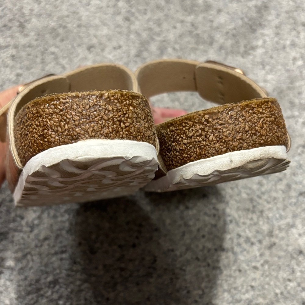 Birkenstock Metallic Croc-Pattern Sandals - Picture 5 of 15